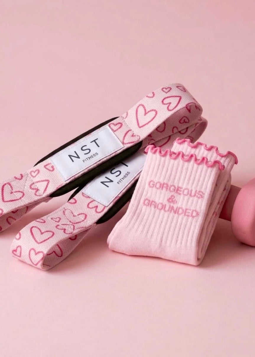 Glow Up Bundle - Sweatheart Zughilfen & Glow Grippy Socks