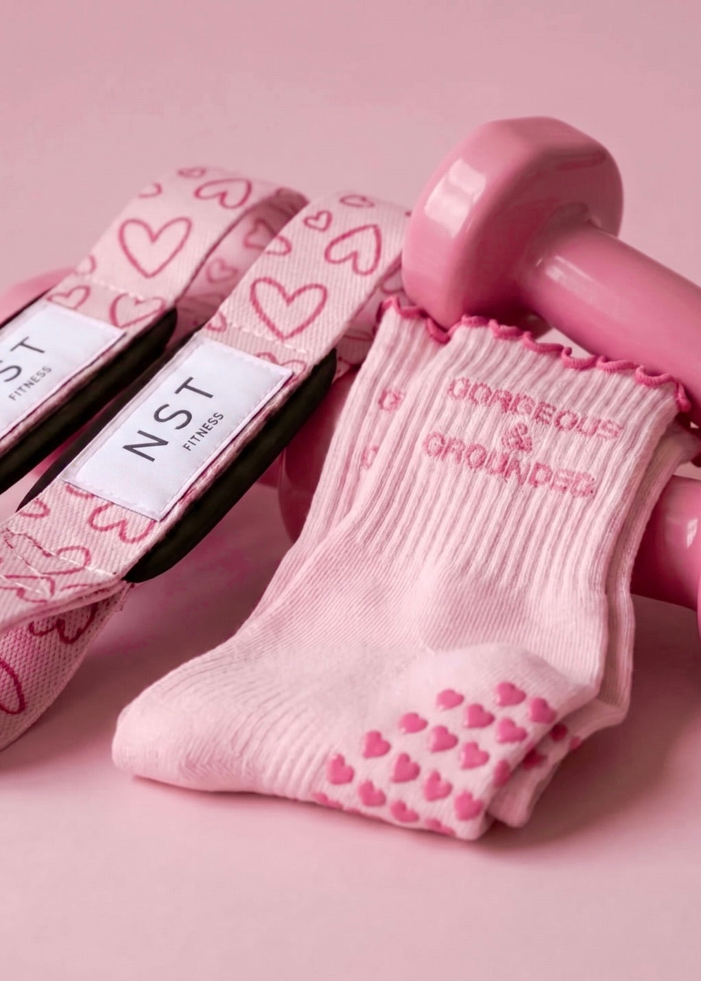 Glow Up Bundle - Sweatheart Zughilfen & Glow Grippy Socks